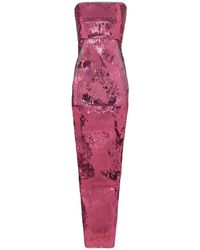 Rick Owens Gonna di jeans con paillettes - Rosa