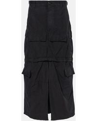 Balenciaga - Cotton-Blend Ripstop Cargo Skirt - Lyst