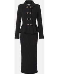 Self-Portrait - Peplum Embellished Blazer Dress - Lyst