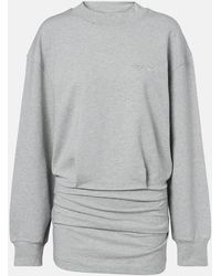 The Attico - Cotton-Blend Jersey Sweatshirt Dress - Lyst