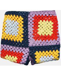 Marni - X No Vacancy Inn Crochet Cotton Shorts - Lyst