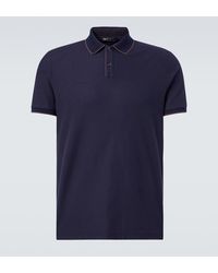 Loro Piana - Brentwood Cotton-Blend Pique Polo Shirt - Lyst