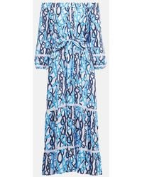 Melissa Odabash - Eclipse Printed Off-Shoulder Midi Dress - Lyst