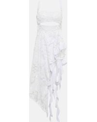 The Attico - Sequin-embellished Cutout Midi Dress - Lyst