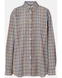 TOTEME - Plaid Cotton Poplin Shirt - Lyst