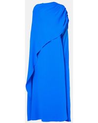 Oscar de la Renta - Draped Silk-Blend Georgette Gown - Lyst