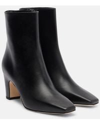 Manolo Blahnik - Ofaralo Leather Ankle Boots - Lyst