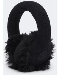 Moncler - Logo Ribbed-Knit Virgin Wool Earmuffs - Lyst