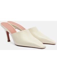 AMINA MUADDI - Jamie 80 Leather Mules - Lyst