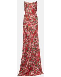 Markarian - Tallulah Floral Silk Gown - Lyst