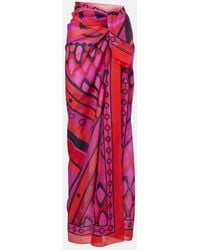 PUCCI - Vivara Cotton Beach Cover-Up - Lyst