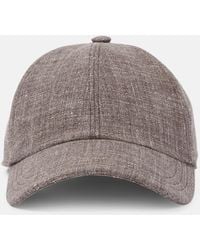 The Row - Caspian Silk, Linen, And Wool Baseball Cap - Lyst