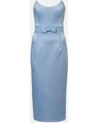 Rebecca Vallance - Kai Embellished Satin Bustier Dress - Lyst