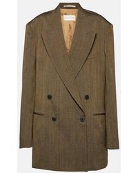 Dries Van Noten - Double-Breasted Cotton-Blend Blazer - Lyst