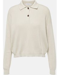Brunello Cucinelli - Ribbed-knit Cotton Polo Sweater - Lyst