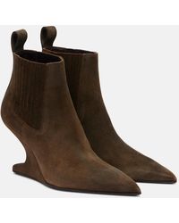 Rick Owens - Suede Ankle Boots - Lyst