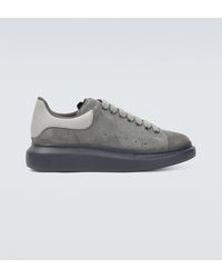 Alexander McQueen Oversized Suede Sneakers - Grey