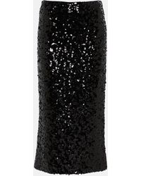 Dolce & Gabbana - Jupe crayon a sequins - Lyst