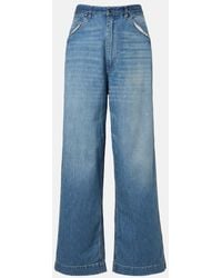 Maison Margiela - Distressed Wide-Leg Jeans - Lyst