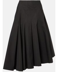 FFORME - Rio Asymmetric Cotton Midi Skirt - Lyst