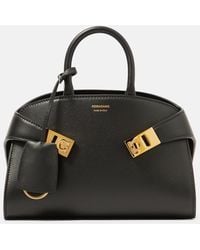 Ferragamo - Hug Mini Leather Tote Bag - Lyst