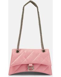 Balenciaga - Crush Small Quilted Leather Shoulder Bag - Lyst