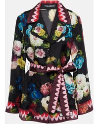 Dolce & Gabbana - Chemise en soie a fleurs - Lyst