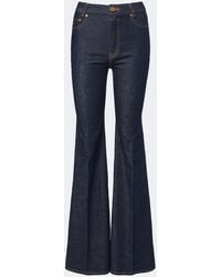 Zimmermann - Embroidered Flared Jeans - Lyst