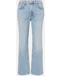 Agolde - Valen Mid-Rise Straight Jeans - Lyst
