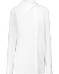 Jil Sander Asymmetric Cotton Shirt - White