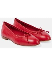 Manolo Blahnik - Veralli Verona Leather Ballet Flats - Lyst