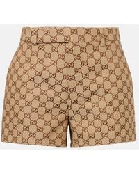Gucci - Gg Canvas Shorts - Lyst