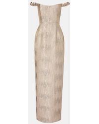 Markarian - Off-Shoulder-Robe Yolanda Aus Brokat - Lyst