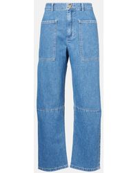 Velvet - Farah Cropped Barrel-Leg Jeans - Lyst