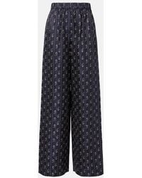 Tory Burch - Paisley Jacquard Wide-Leg Pants - Lyst
