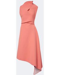 Maticevski - Lash Draped Asymmetric Midi Dress - Lyst