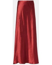 Vince - Maxirock Aus Satin - Lyst