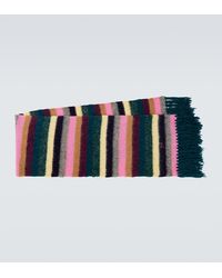 ERL - Striped Alpaca Wool And Mohair-Blend Scarf - Lyst