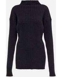 The Row - Awais Ribbed-knit Mockneck Cashmere Top - Lyst