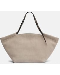 Brunello Cucinelli - Sartorial Large Suede Tote Bag - Lyst
