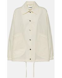 Jil Sander - Logo Cotton Shirt Jacket - Lyst