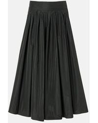 Max Mara - Taffeta Midi Skirt - Lyst