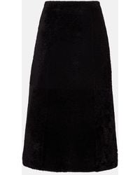 Yves Salomon - Shearling Maxi Skirt - Lyst
