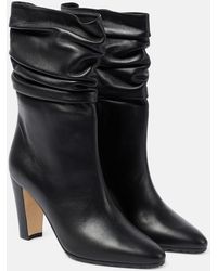 Manolo Blahnik - Stiefel Calasso 90 Aus Leder - Lyst