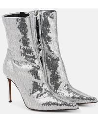 Alexandre Vauthier - Sequined Ankle Boots - Lyst