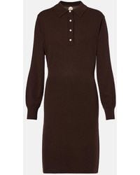 Jardin Des Orangers - Knitted Wool And Cashmere Polo Dress - Lyst