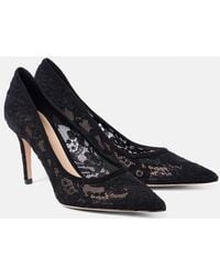 Gianvito Rossi - Pumps Pointy 85 Con Pizzo - Lyst