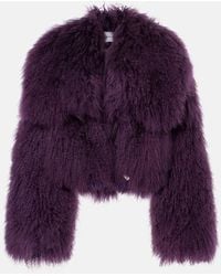 The Attico - Shearling Jacket - Lyst