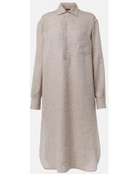 Loro Piana - Lora Linen Shirt Dress - Lyst