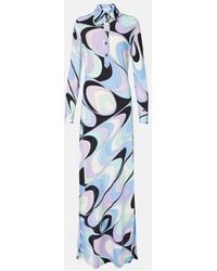 PUCCI - Maxikleid Iride Aus Jersey - Lyst